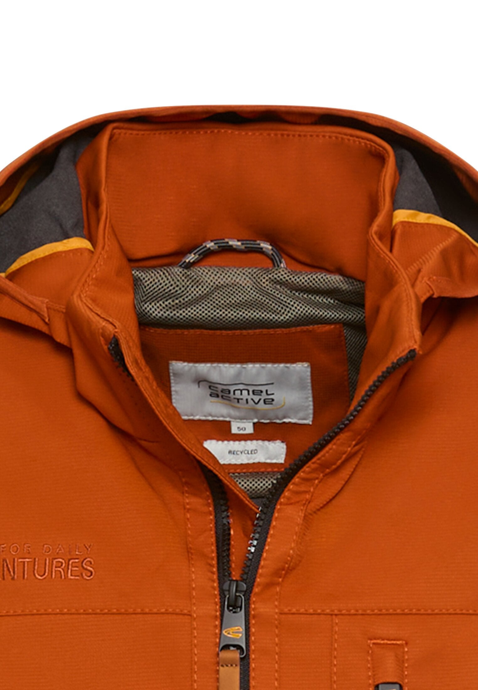 Softshelljacke mit abnehmbarer Kapuze - 55-Cinnamon - Orange
