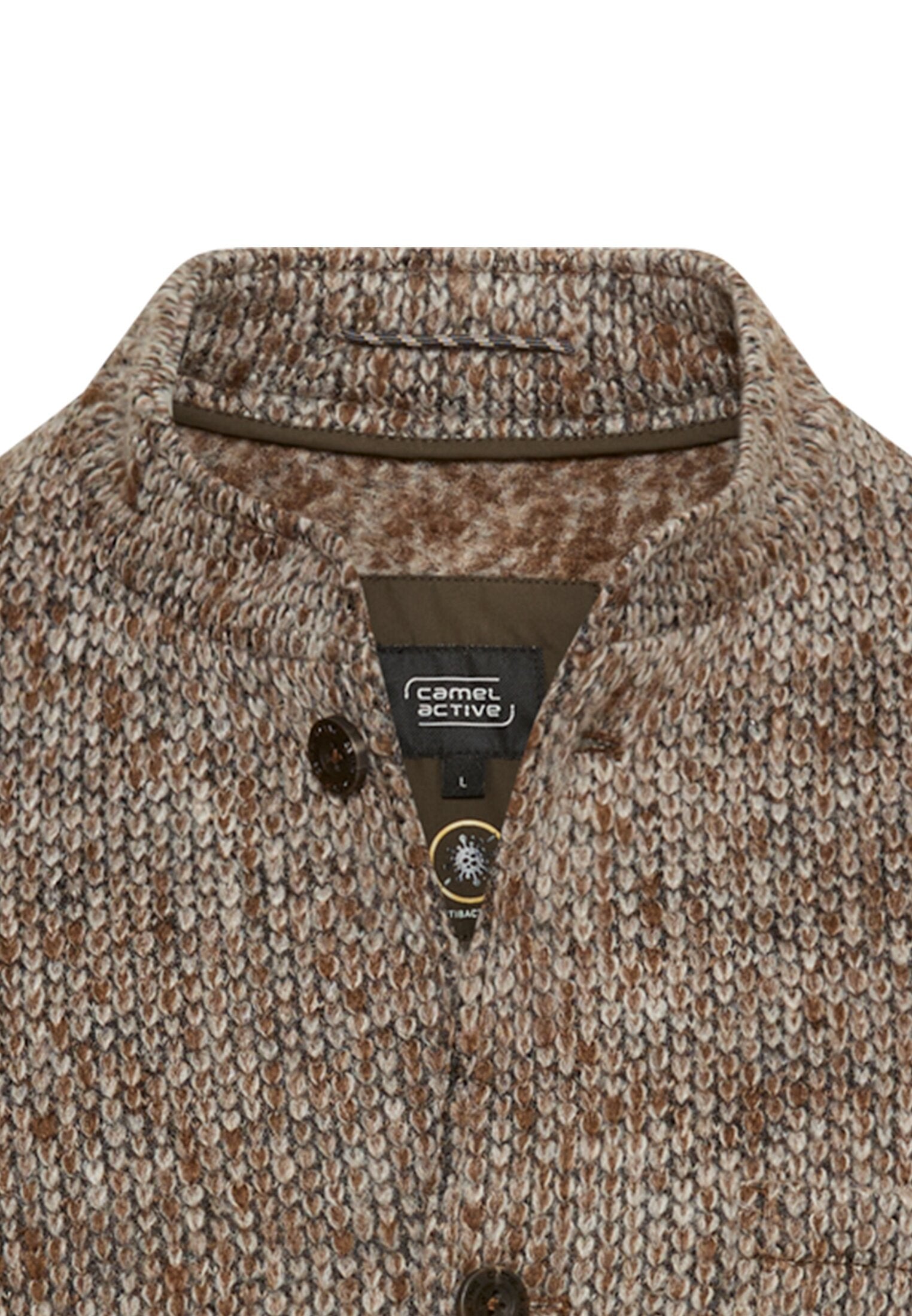 Übergangsjacke aus Wollmix - 27-Dark Brown - Braun