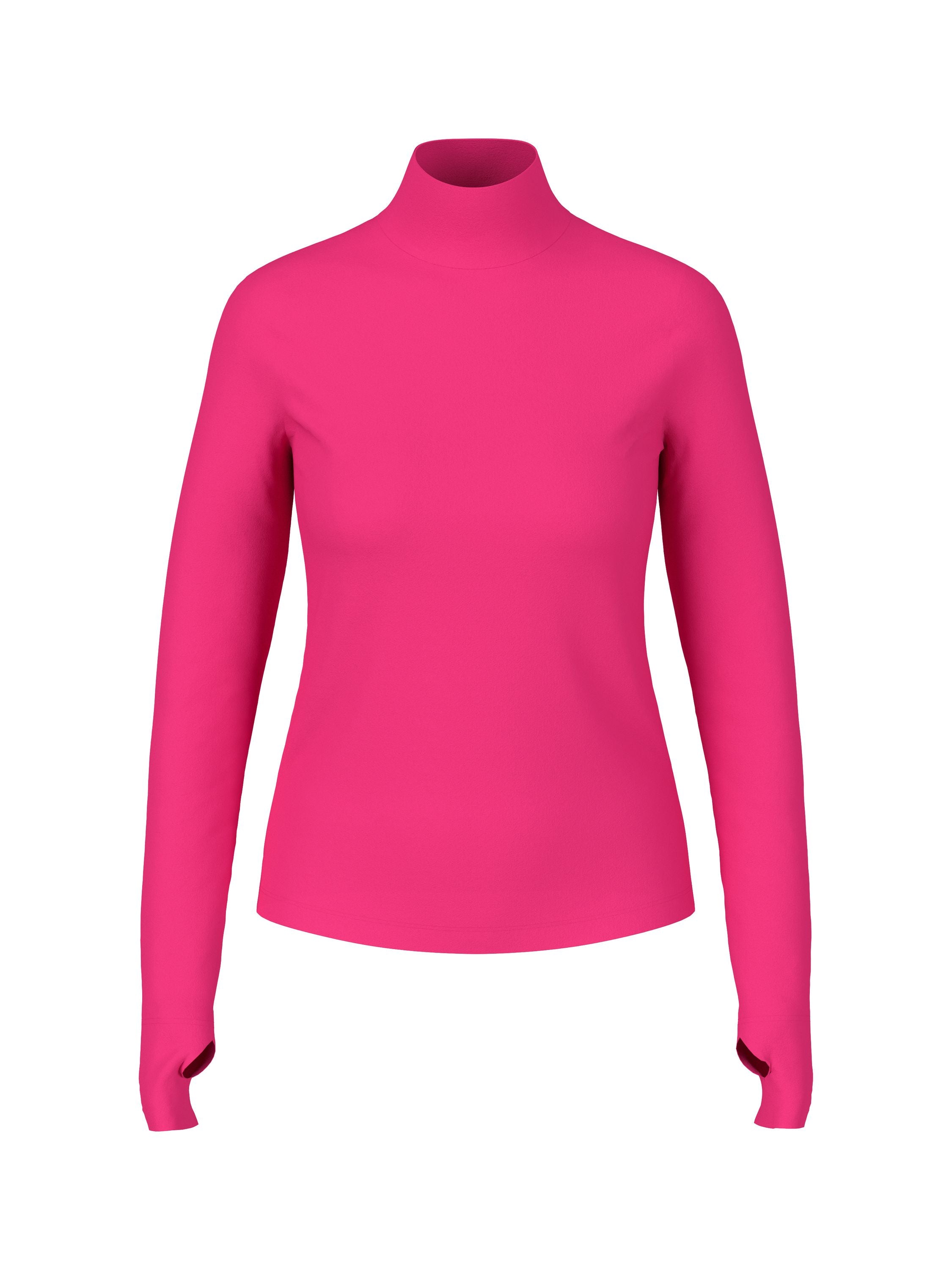 Langarmshirt mit Turtleneck - 244 - Pink
