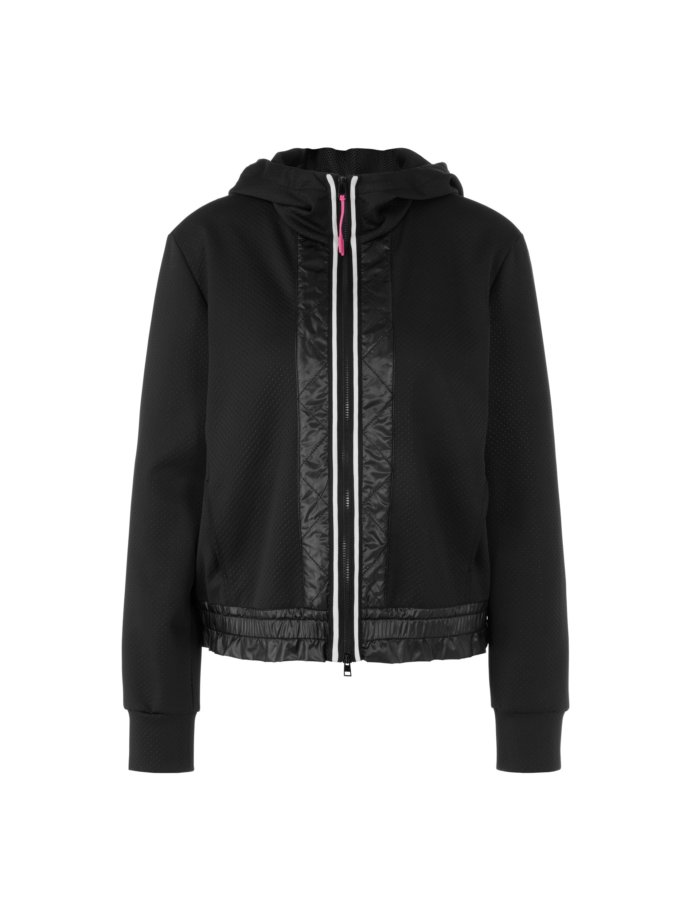 Jacke mit Kontraststreifen - 900 - Schwarz