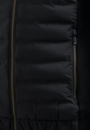 Steppweste mit Stehkragen - 020-Black - Schwarz