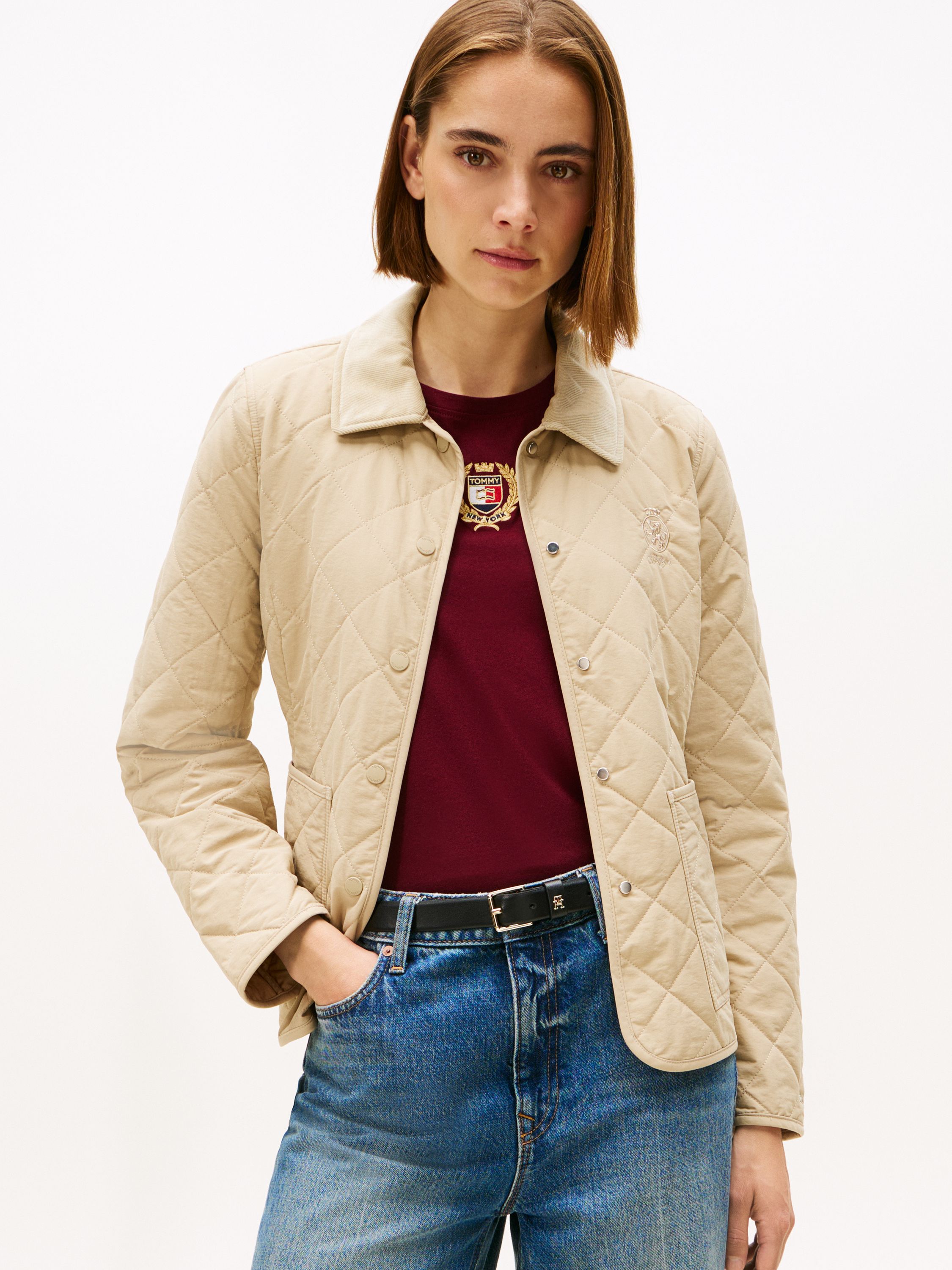 Steppjacke aus Baumwollmix - RBV-KHAKI - Beige