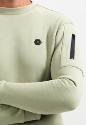 Sweatshirt - 197-Light Moss - Grün
