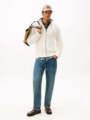 Strickjacke aus Bio-Baumwolle - Z00-YELLOW - Creme