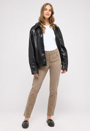 Jeans CICI Slim Fit - 4445-truffle used - Braun