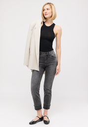 Jeans CICI CROP GLAM Slim Fit - 12758-grey random used - Grau