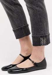 Jeans CICI CROP GLAM Slim Fit - 12758-grey random used - Grau