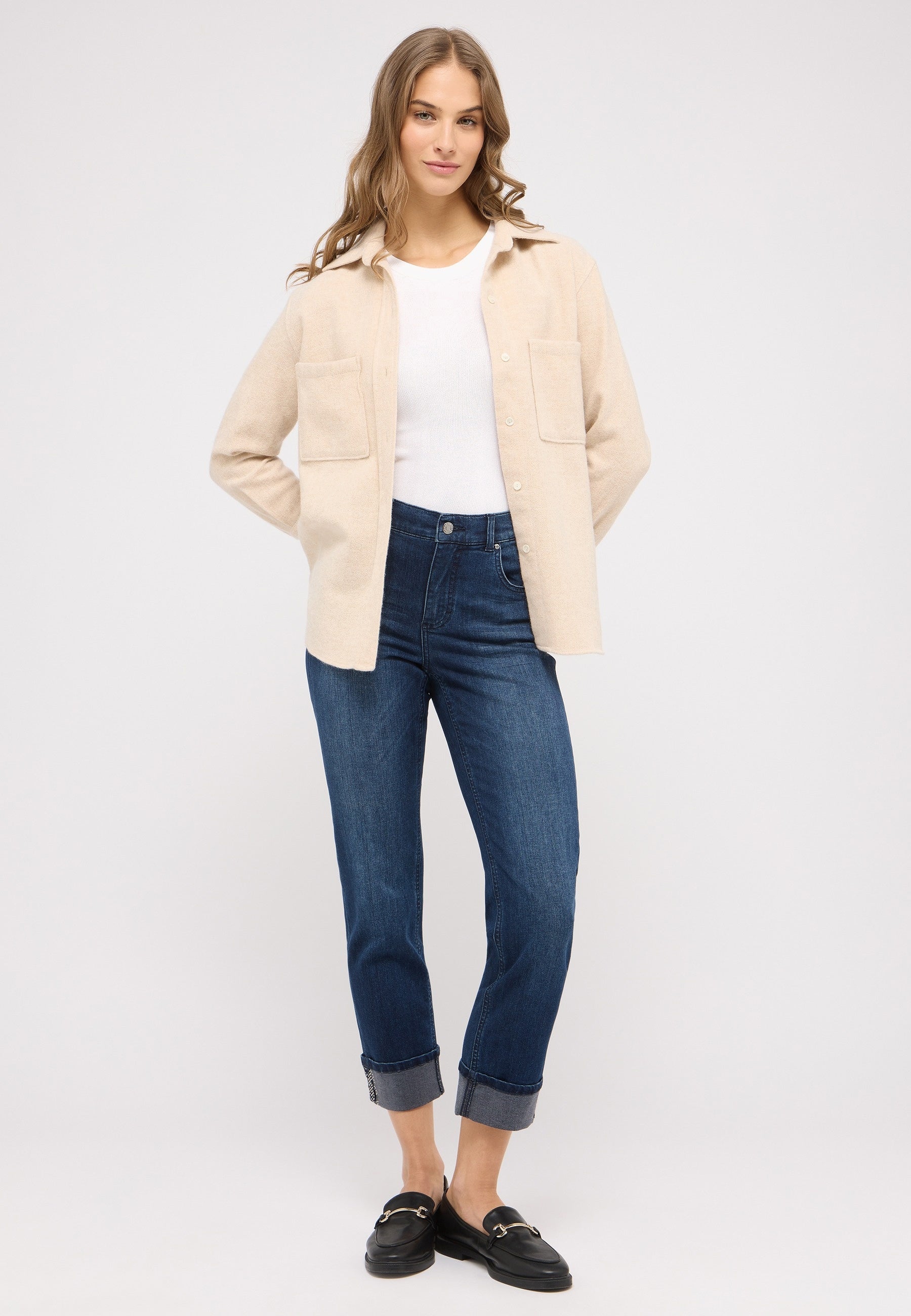 Jeans CICI CROP GLAM Slim Fit - 3258-blue used - Blau