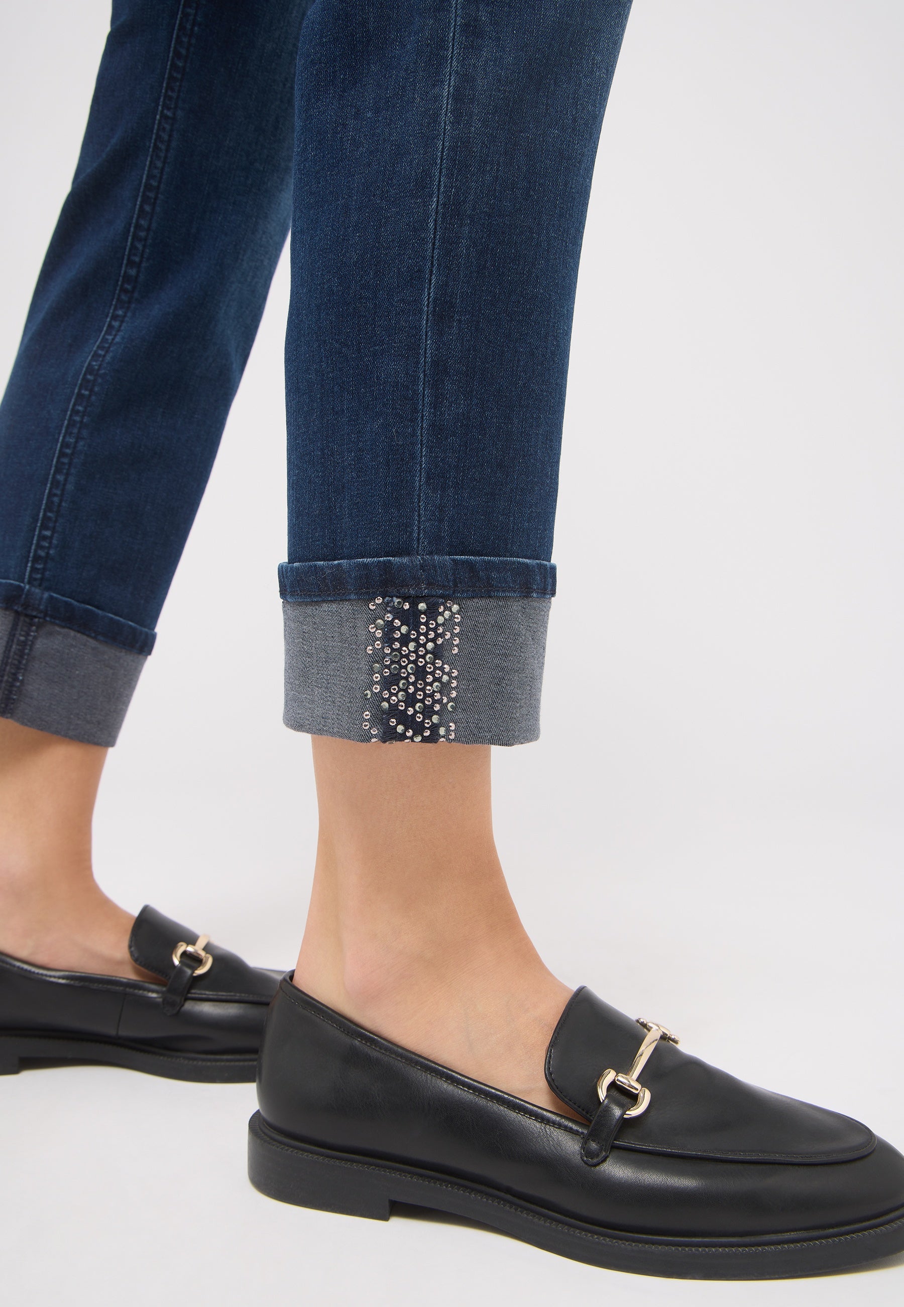 Jeans CICI CROP GLAM Slim Fit - 3258-blue used - Blau
