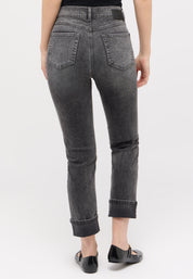Jeans CICI CROP GLAM Slim Fit - 12758-grey random used - Grau