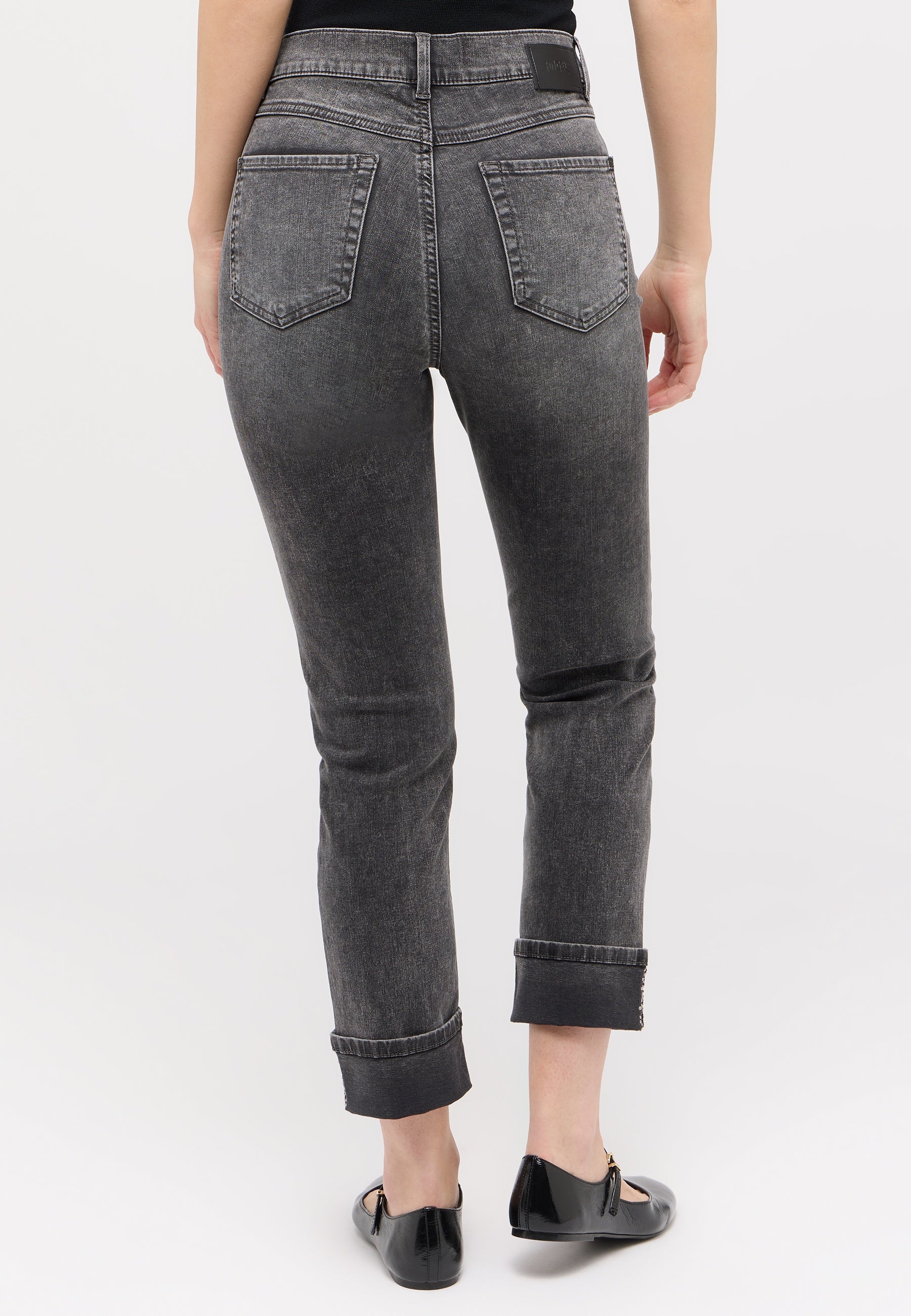 Jeans CICI CROP GLAM Slim Fit - 12758-grey random used - Grau