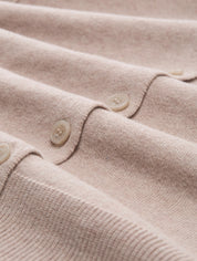 Cardigan - 38330-soft taupe melange - Beige