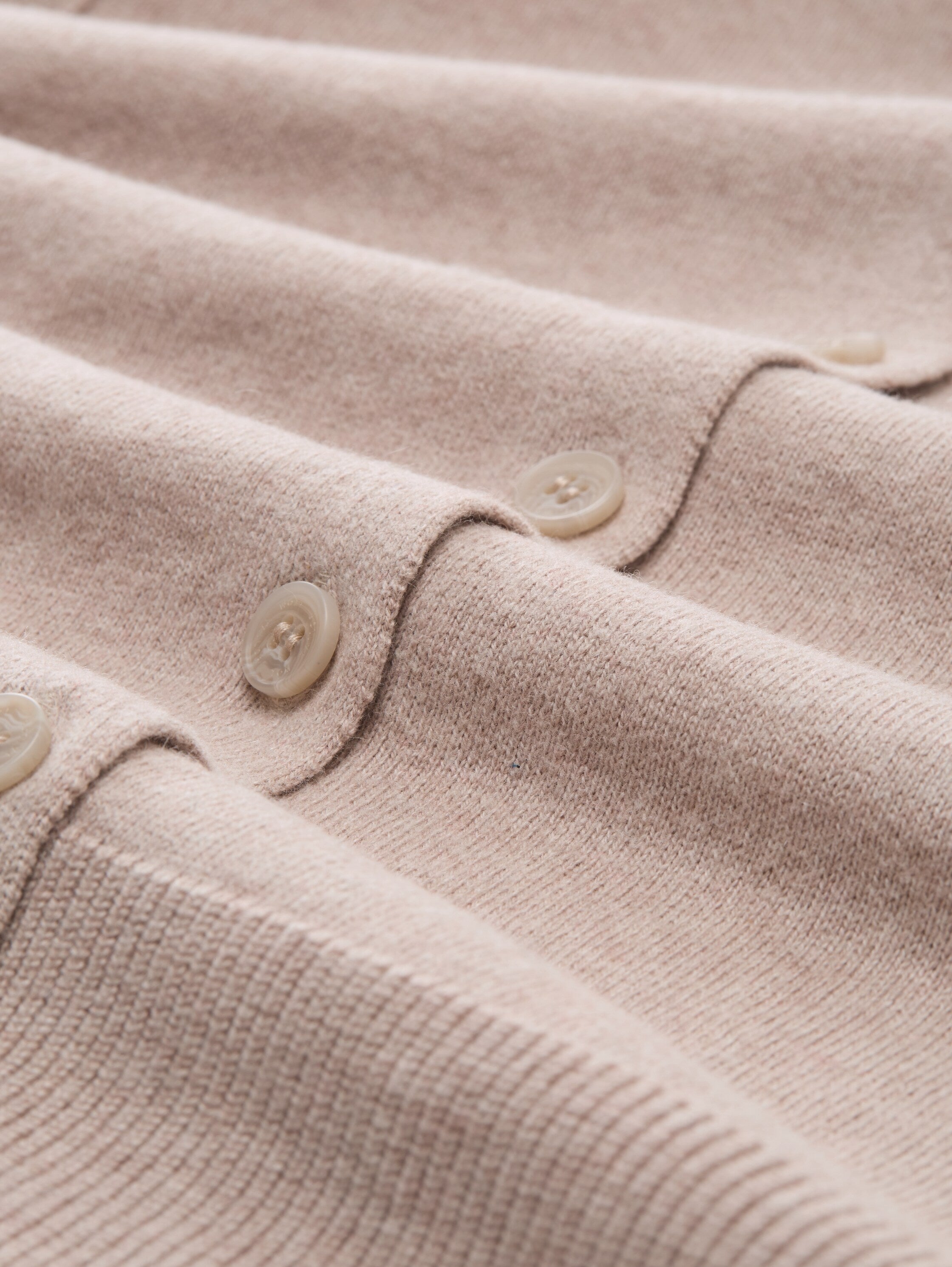 Cardigan - 38330-soft taupe melange - Beige