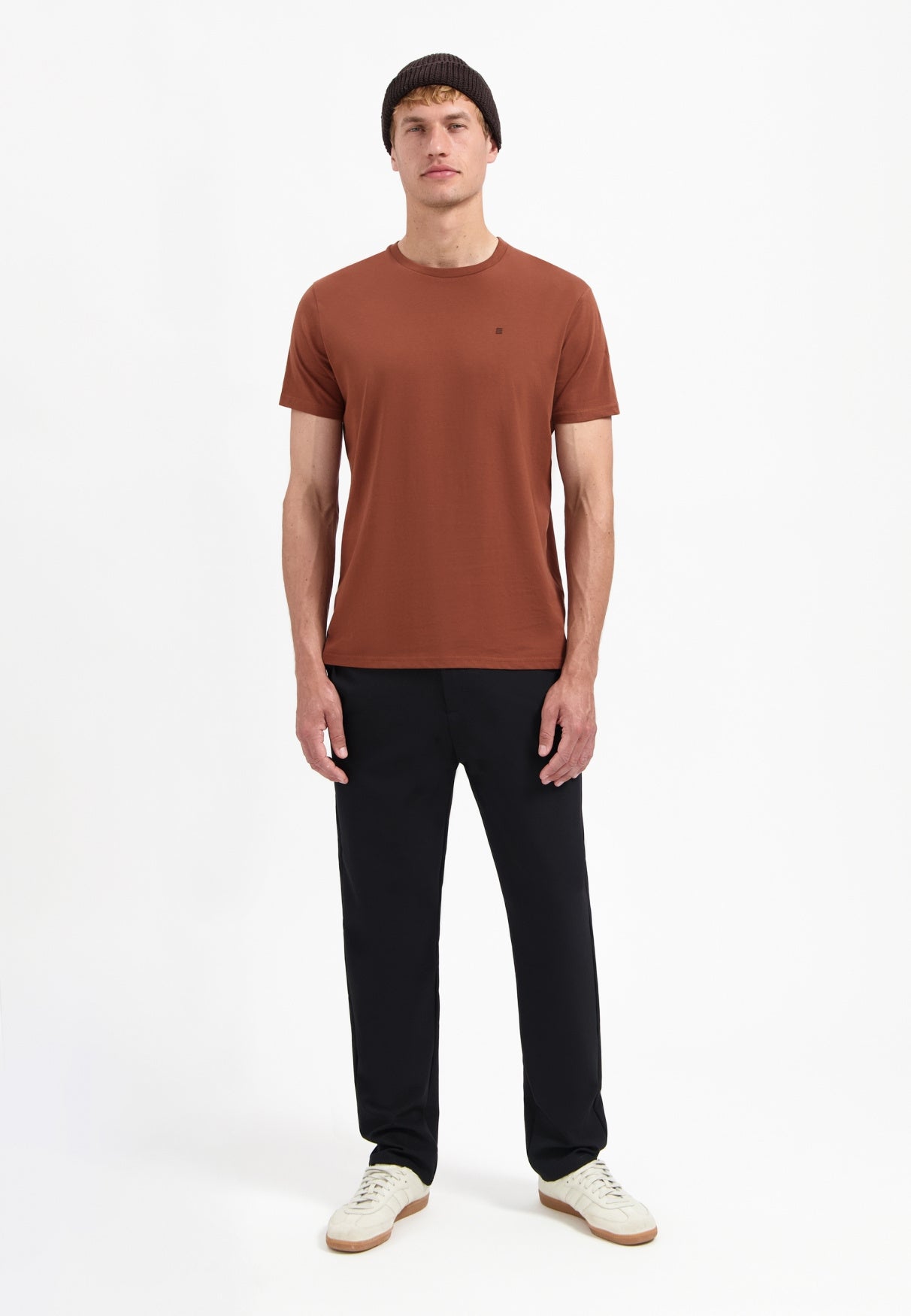 T-Shirt aus Baumwolle - 141-Terra - Braun