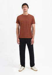 T-Shirt aus Baumwolle - 141-Terra - Braun