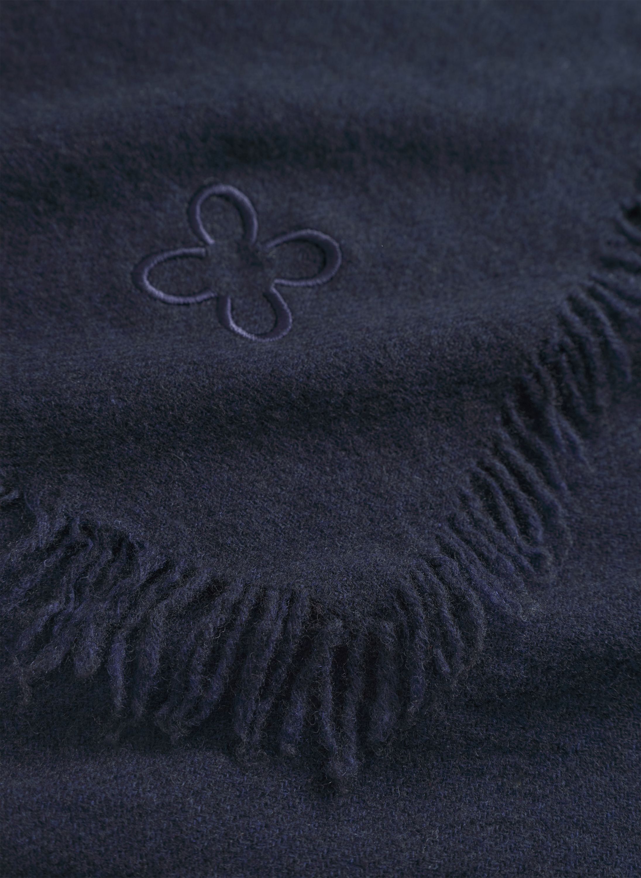 Schal aus Wolle - BLU4 - Blau