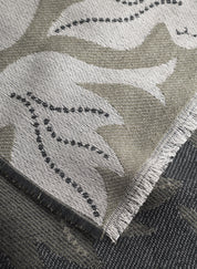 Schal mit PEACE ON EARTH-Schriftzug - BLK2 - Schwarz