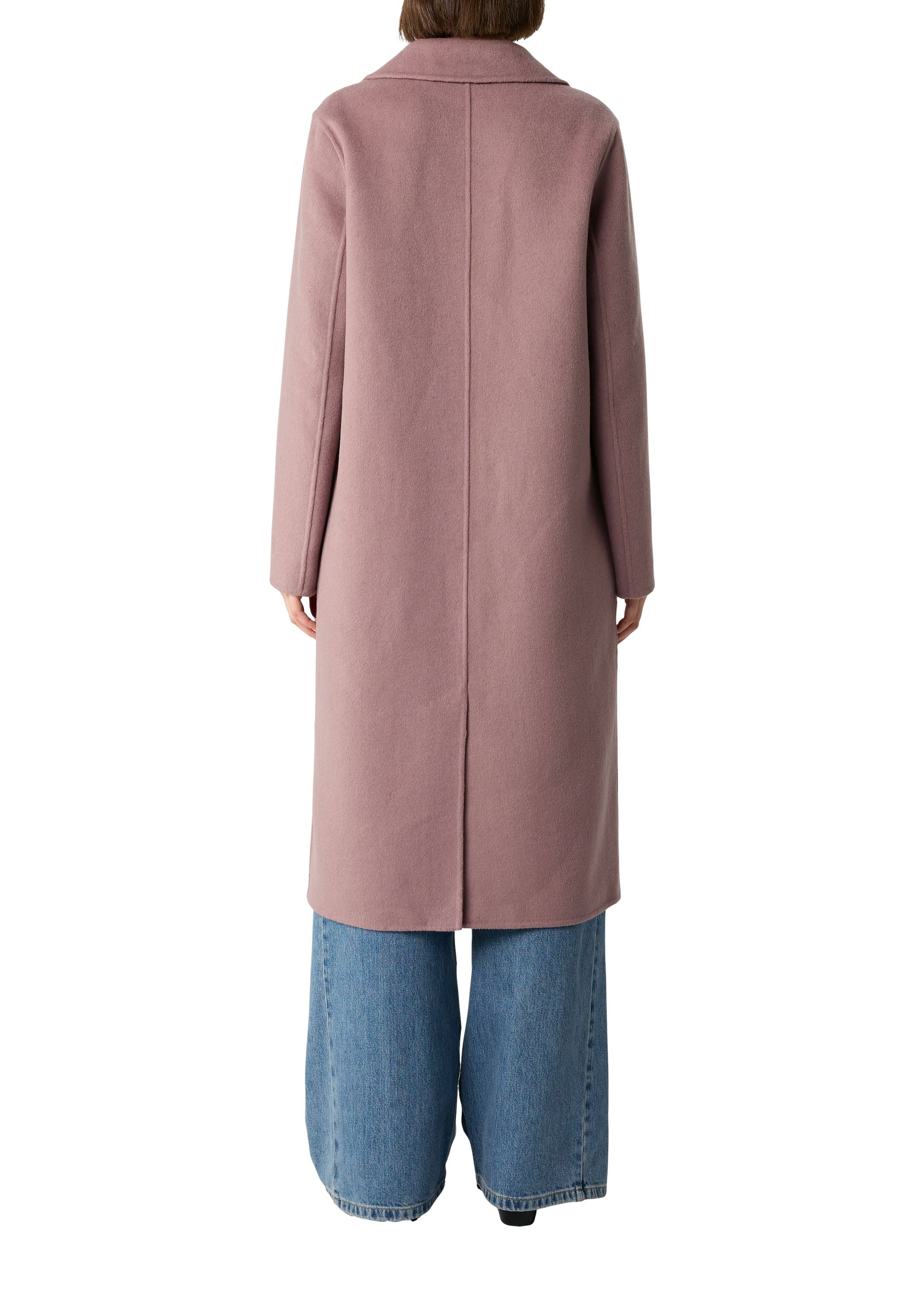 Wollmantel mit Reversekragen - 4424-LILAC/PINK - Pink