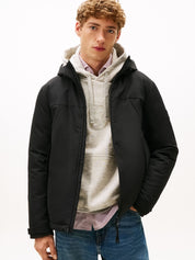 Übergangsjacke mit Kapuze - BDS-BLACK - Schwarz