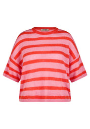 Strickpullover aus Alpakamix - 6253-HUMMER - Pink