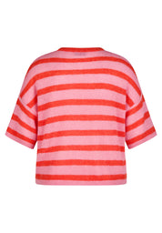 Strickpullover aus Alpakamix - 6253-HUMMER - Pink