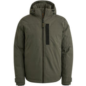 Steppjacke CREWCAT mit Kapuze - 8039-Beluga - Grün