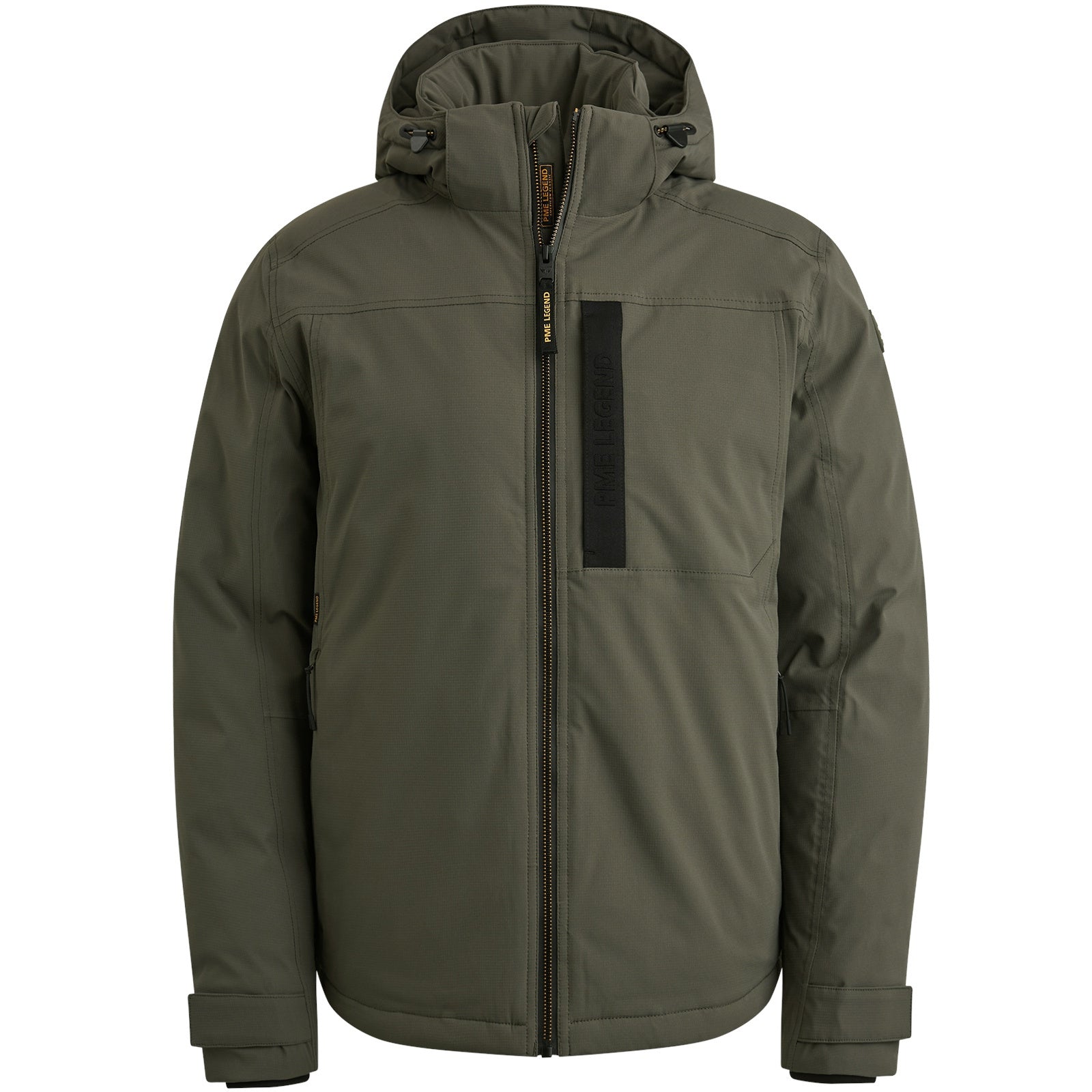 Steppjacke CREWCAT mit Kapuze - 8039-Beluga - Grün