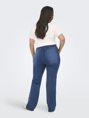 Jeans Flared Fit - Medium Blue Denim - Blau
