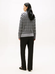 Rollkragenpullover aus Wolle - 0CV-GREY - Grau