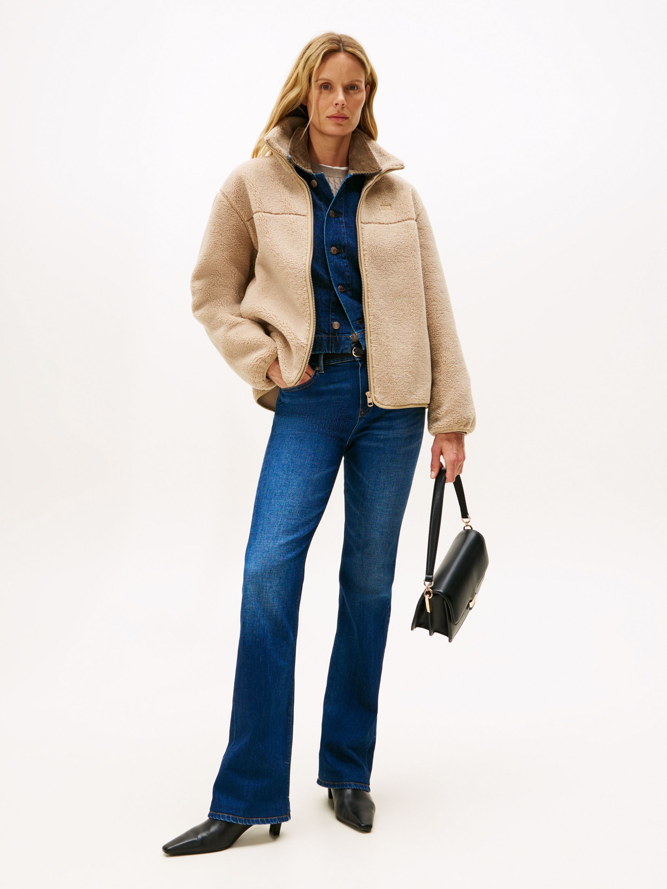 Teddy-Jacke Regular Fit - AEG-BEIGE - Beige