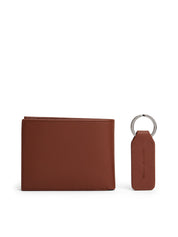 Geldbörse und Schlüsselanhänger - GB8-BROWN - Braun