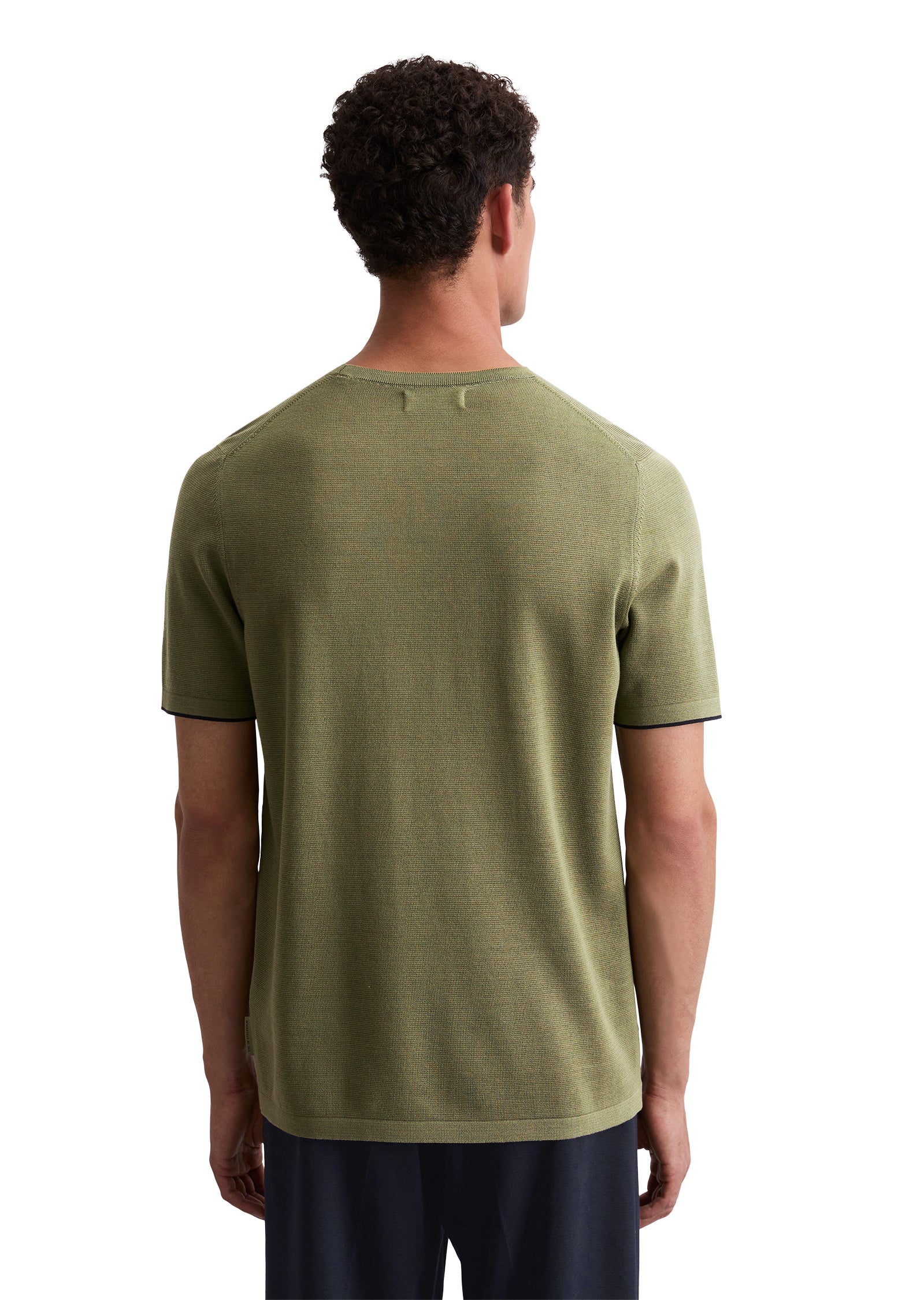 Strick-T-Shirt aus Baumwolle - 434-avery fern - Grün