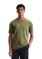 Strick-T-Shirt aus Baumwolle - 434-avery fern - Grün