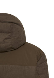 Steppjacke mit abnehmbarer Kapuze - 27-Dark Brown - Braun