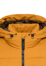 Steppjacke mit Kapuze - 67-Burned Yellow - Orange