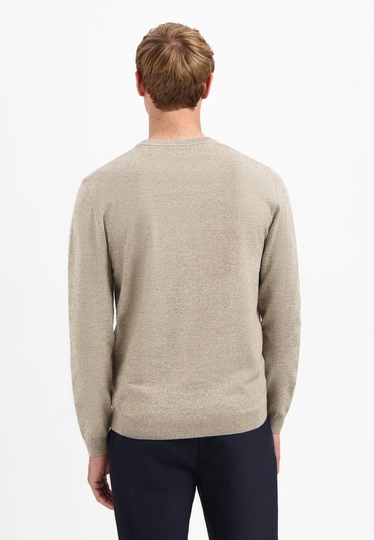 Strickpullover Regular Fit aus Baumwollmix - 015-Sand - Beige