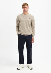 Strickpullover Regular Fit aus Baumwollmix - 015-Sand - Beige