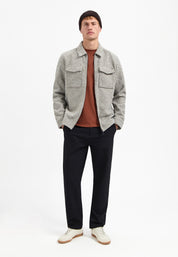 Overshirt Regular Fit - 102-Grey Melange - Grau