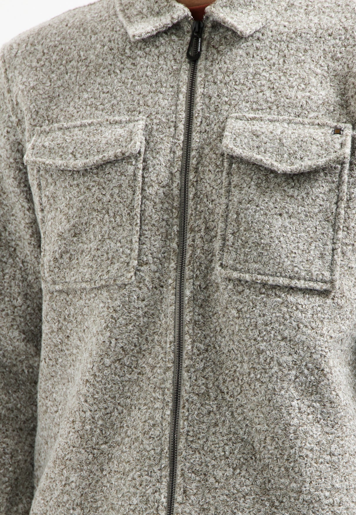 Overshirt Regular Fit - 102-Grey Melange - Grau