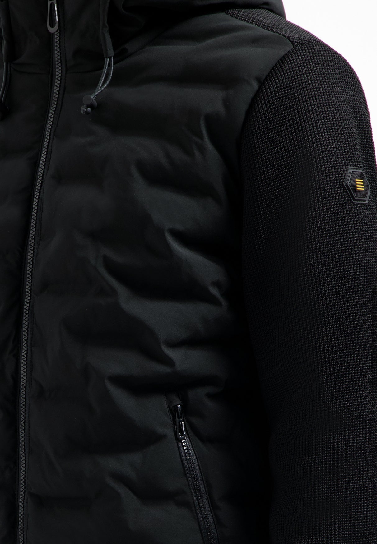 Hybridjacke gesteppt - 020-Black - Schwarz
