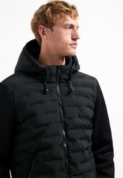 Hybridjacke gesteppt - 020-Black - Schwarz