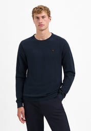 Strickpullover aus Baumwolle - 078-Night - Blau
