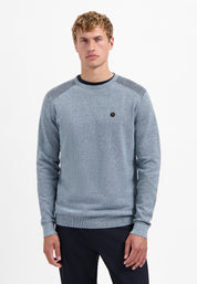 Strickpullover aus Baumwolle - 138-Dusty Blue - Blau