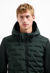 Hybridjacke gesteppt - 124-Dark Steel - Grün