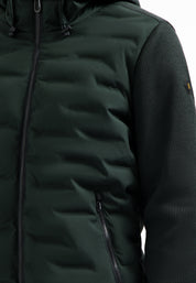 Hybridjacke gesteppt - 124-Dark Steel - Grün