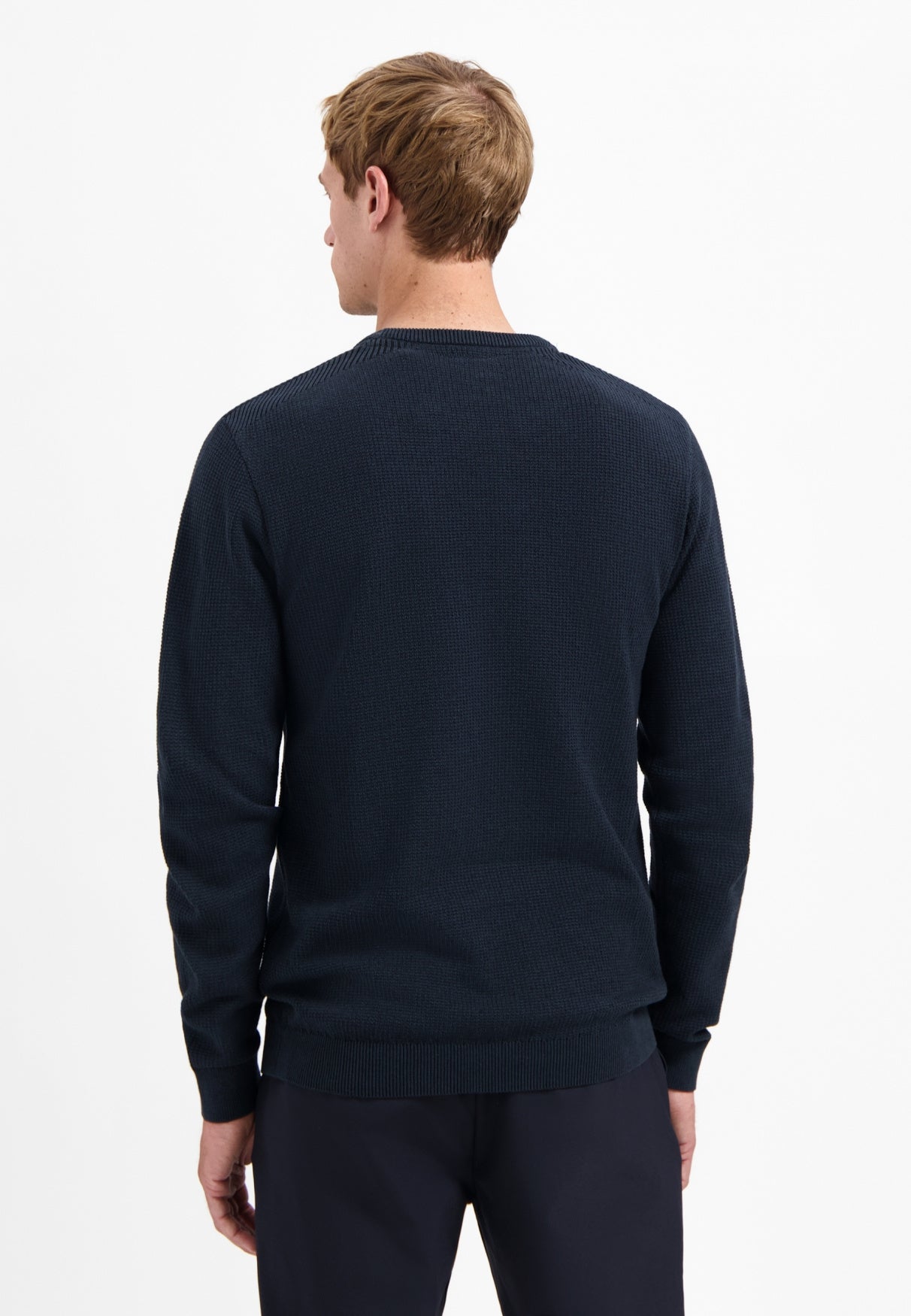 Strickpullover aus Baumwolle - 078-Night - Blau