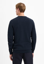 Strickpullover aus Baumwolle - 078-Night - Blau