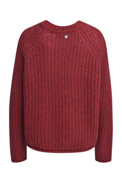 Strickpullover aus Wollmix - 411 - Rot