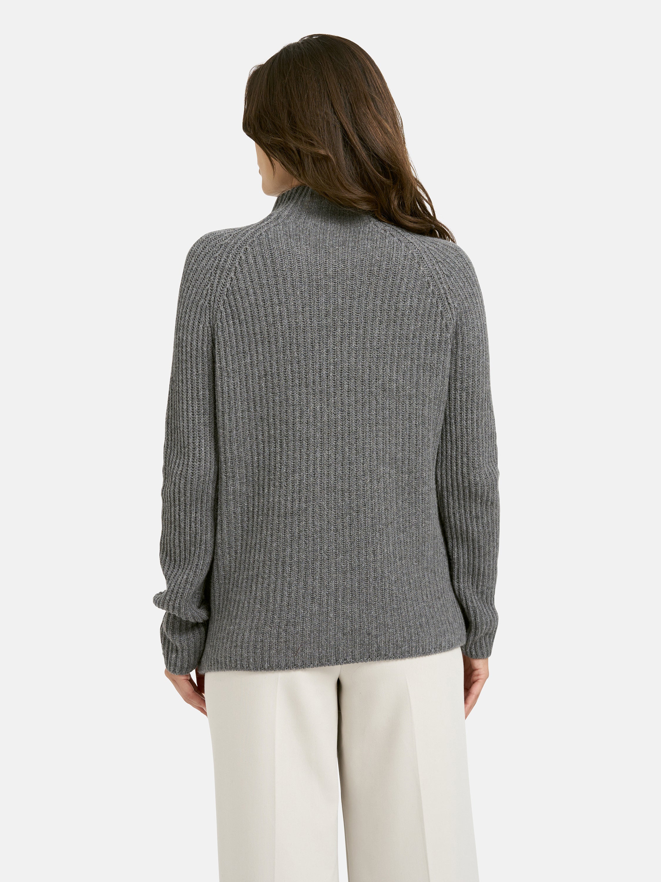 Strickpullover aus Wollmix - 803 - Grau
