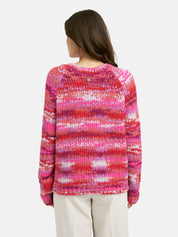 Strickpullover gemustert - 1411 - Pink